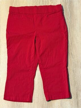 Red Briggs Capri Pants Size 16 - Great Condition